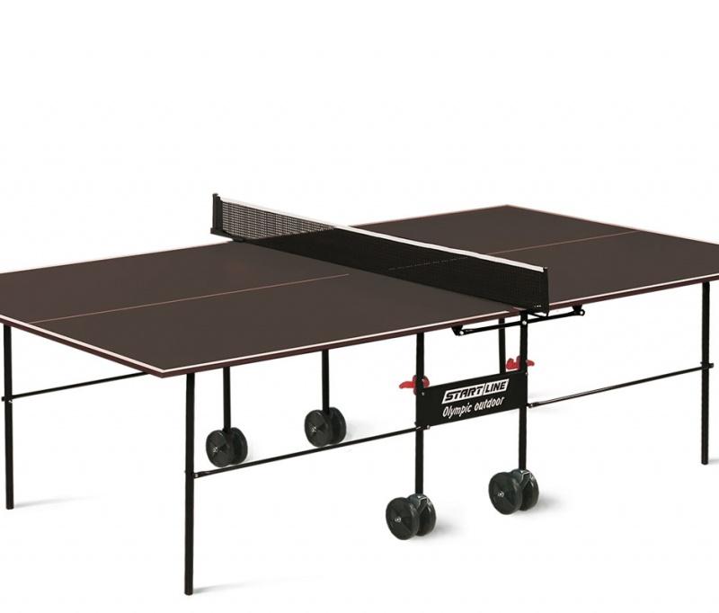 Влагостойкий складной стол для настольного тенниса Start line Olympic Outdoor с сеткой