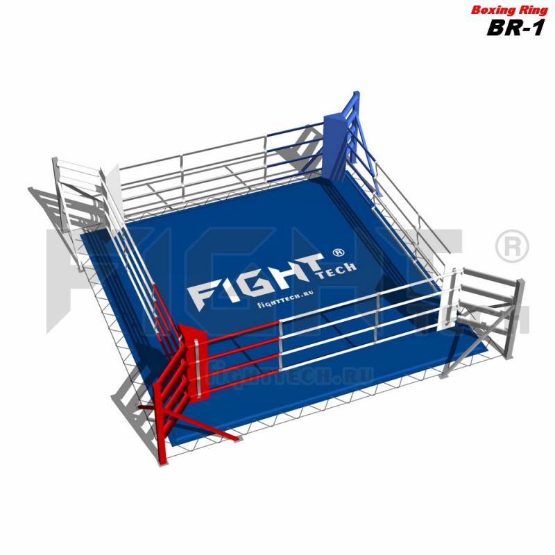 Боксерский ринг напольный на упорах Fighttech BR-1