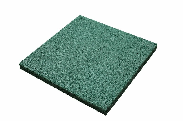 Плитка из резиновой крошки 500х500х40 мм, зеленая