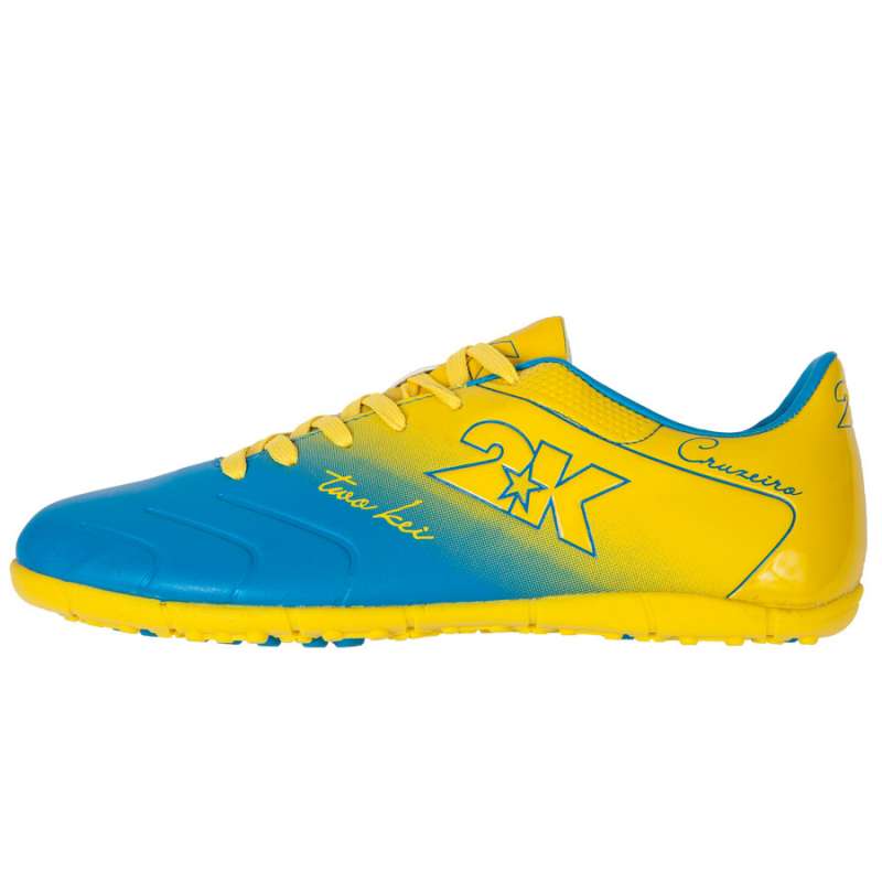Бутсы шиповки 2K Sport Cruzeiro, цвет голубой / желтый