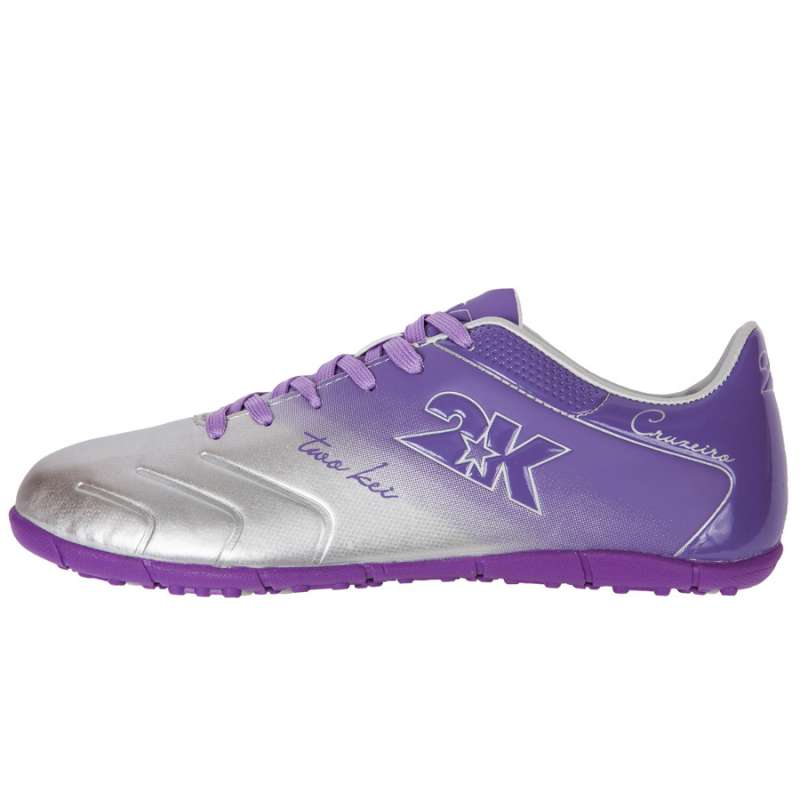 Бутсы шиповки 2K Sport Cruzeiro, цвет серебристый / фиолетовый