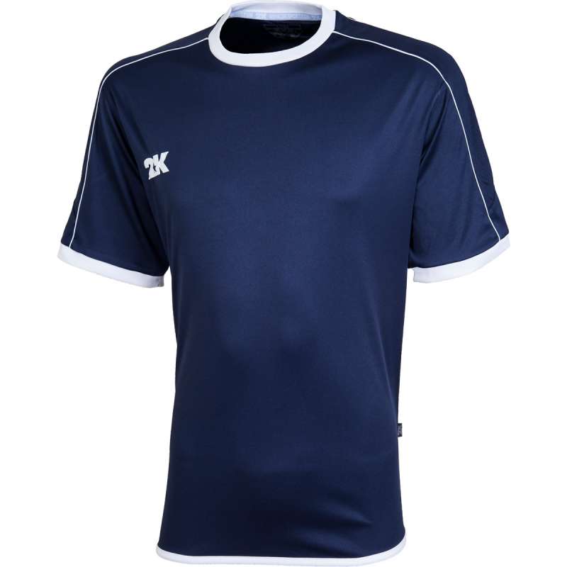 Футболка игровая 2K Sport Siena темно-синяя с белым с короткими рукавами