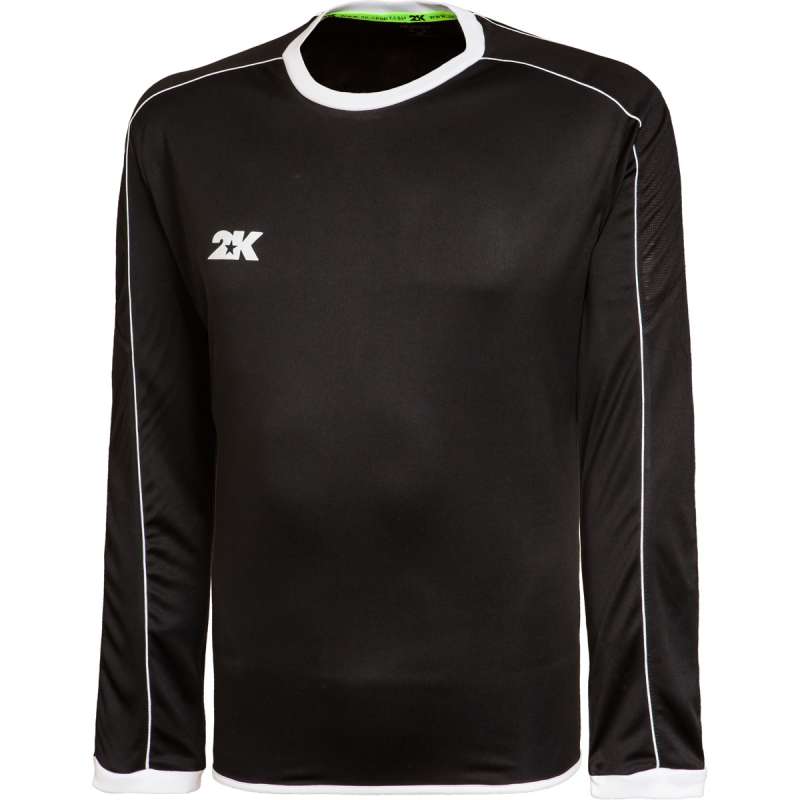 Футболка игровая 2K Sport Siena черная с белым с длинными рукавами