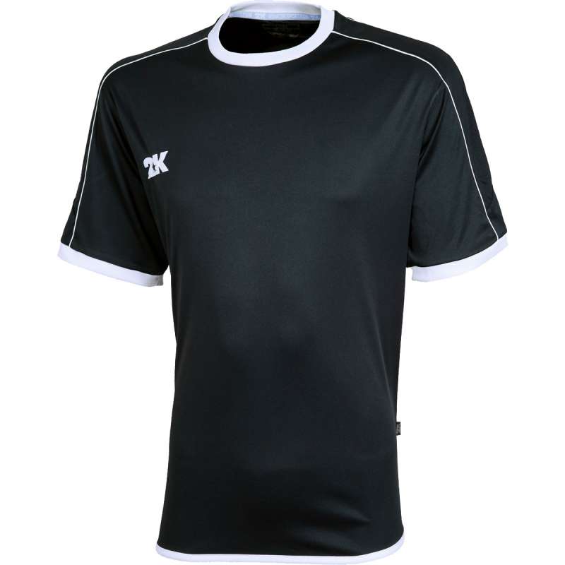 Футболка игровая 2K Sport Siena черная с белым с короткими рукавами