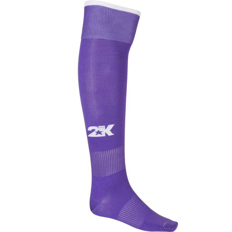 Гетры футбольные 2K Sport Classic, цвет фиолетовый / белый
